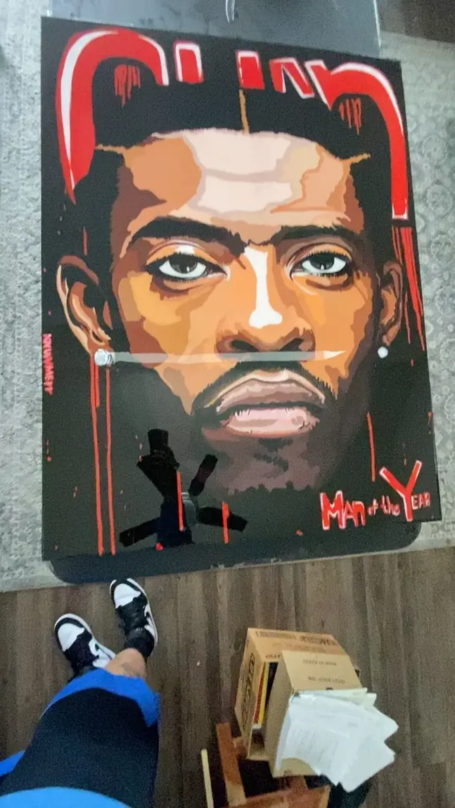 Man of the Year portrait, finished