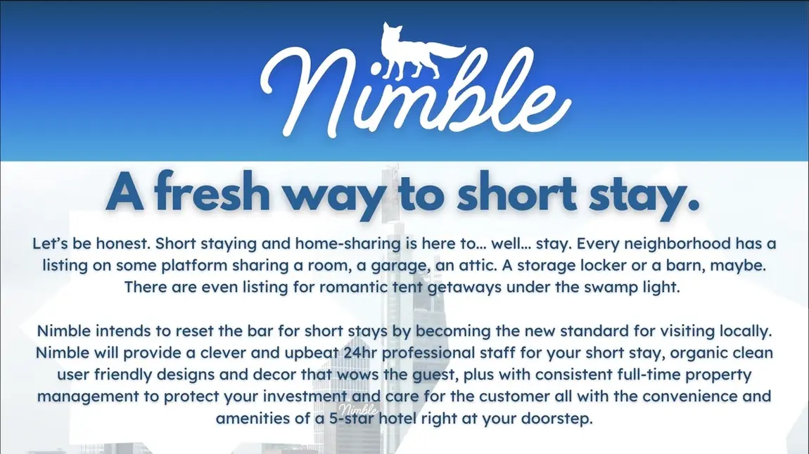 Nimble positioning page, a fresh way to short stay