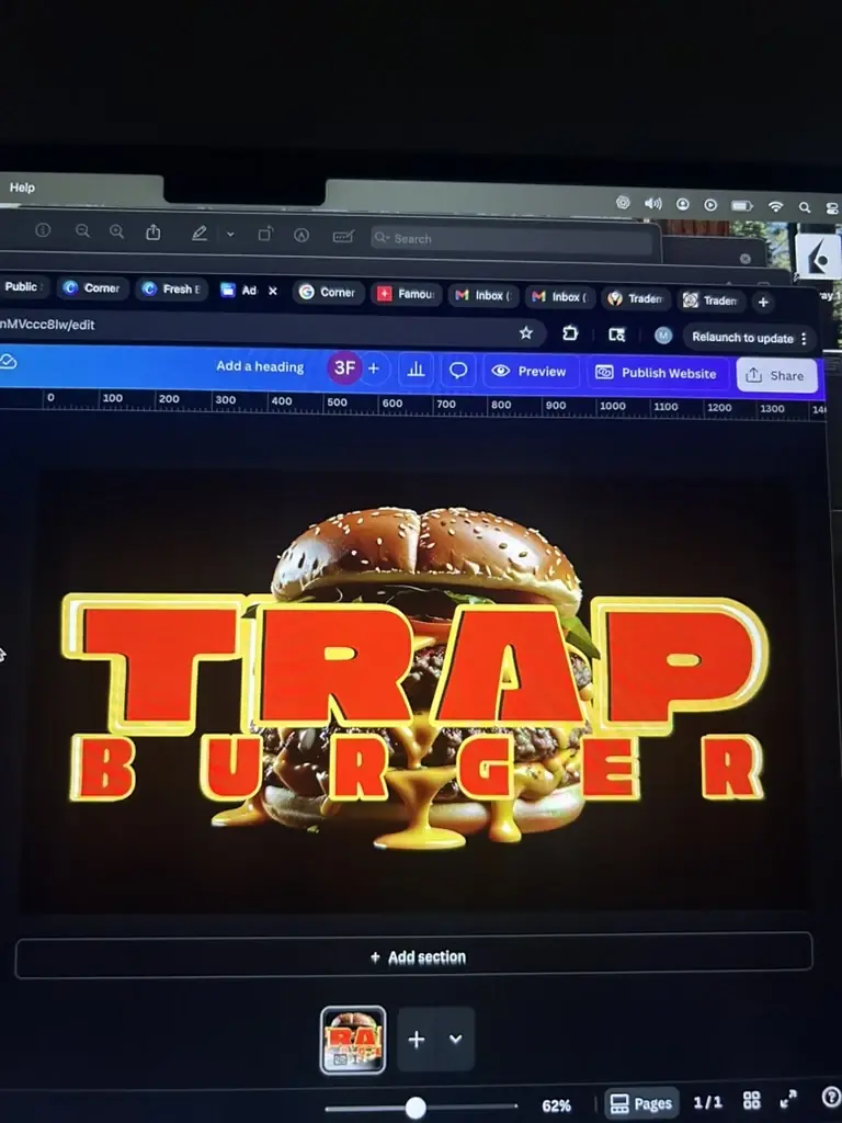 Trap Burger logo